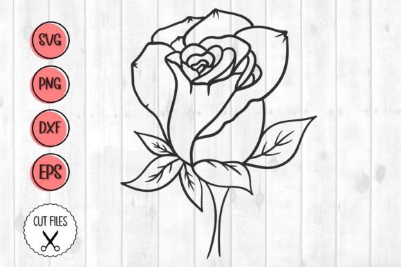Download Rose Svg, Rose Outline Svg, Flower Svg - Rose svg Collection
