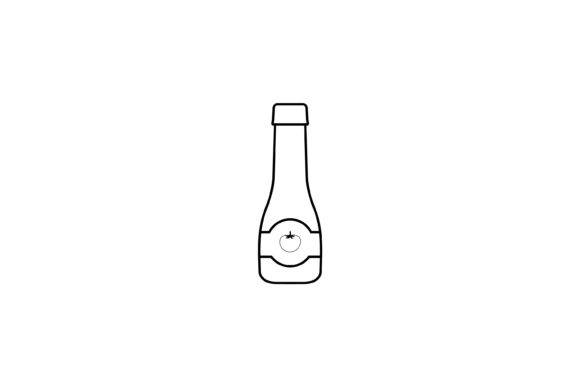 Download Food Icon Tomato Sauce Outline Design - Outline design Collection