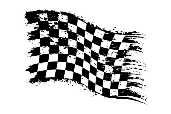 Download Distressed Racing Checkered Flag SVG - Racing Collection