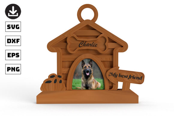 Download Photo Frame 3D Dog Laser File - Dog laser file Collection