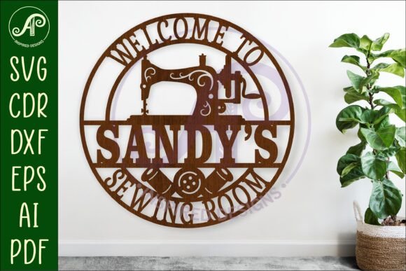Download Welcome to Sewing Room Name Wall Art - Sewing room Collection