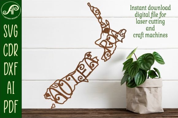 Download New Zealand Aotearoa Outline Design SVG - Premium Resources