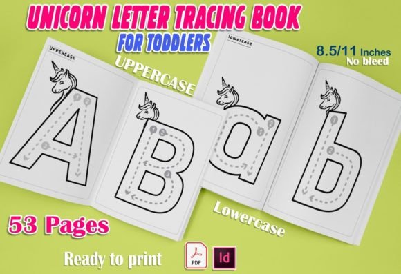 Download Unicorn Letter Tracing Book for Toddlers - Racing Collection