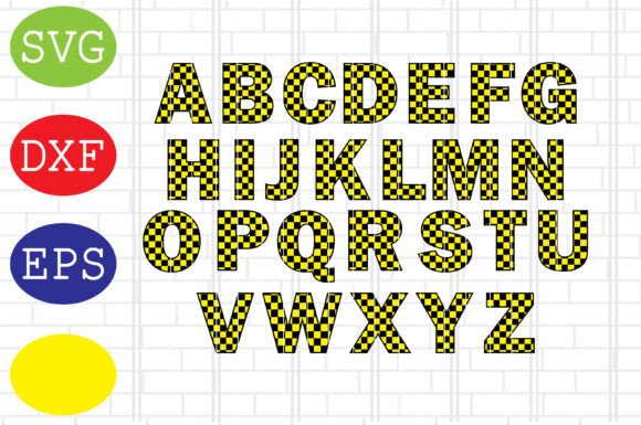 Download Checkered Letters Alphabet, Racing Cars - Racing Collection