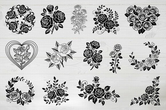 Download Rose Floral SVG Bundle, Vintage Rose SVG - Rose svg Collection